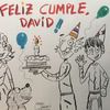 Los personajes de La máquina voladora felicitan a David en el día de su cumpleaños