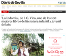 Diario de Sevilla recoge el reconocimiento de la Fundación Cuatrogatos de Miami a La Indomia, de I.C. Viro